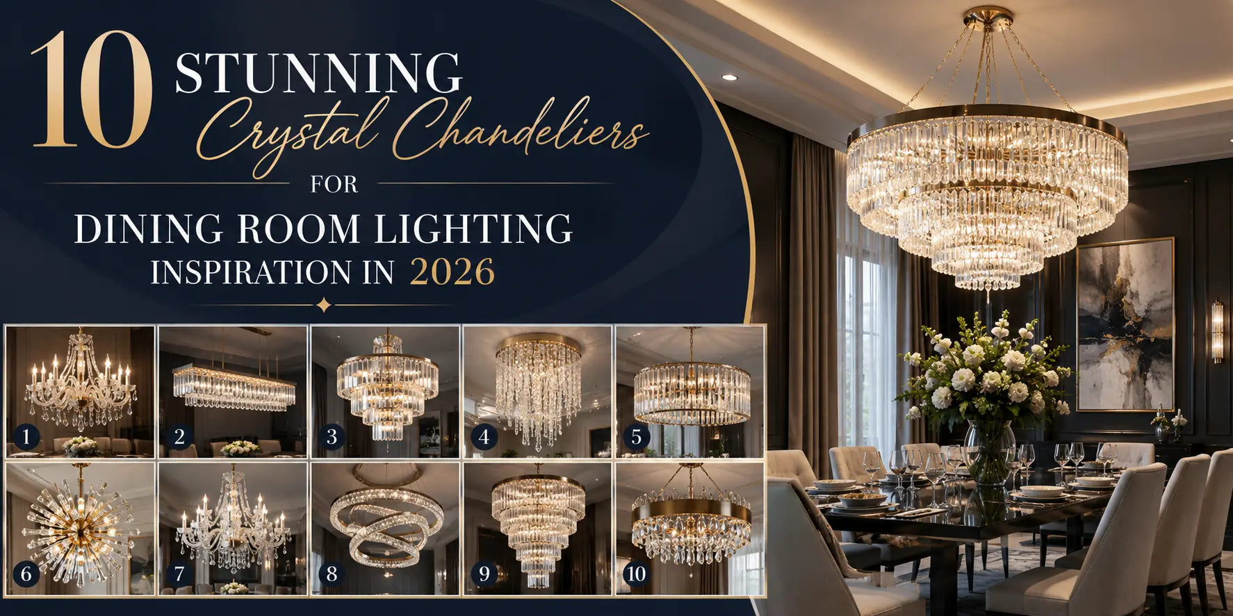 10 Stunning Crystal Chandeliers for Dining Room Lighting Inspiration in 2026 ChandeliersLife®