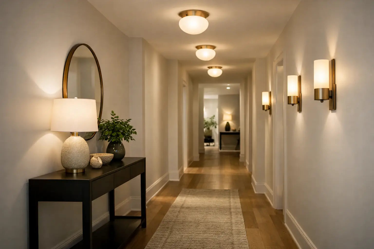 How to Light a Hallway With Style and Balance