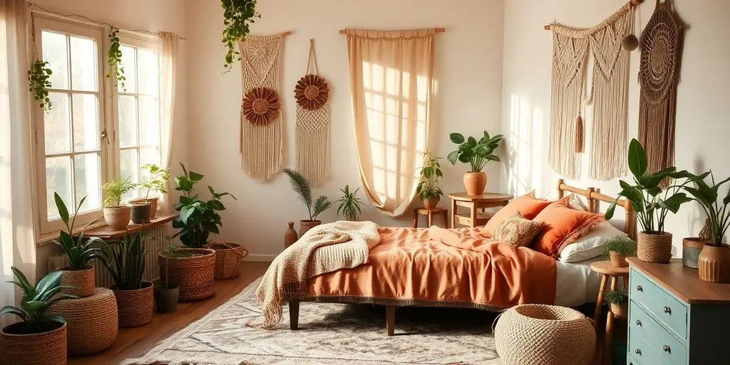 Transform-Your-Space-10-Creative-Boho-Bedroom-Ideas-for-a-Relaxed-Retreat ChandeliersLife®