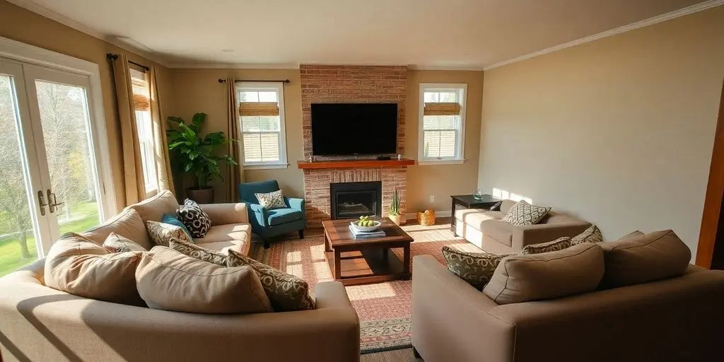 Maximize-Comfort-Designing-a-Rectangular-Living-Room-Layout-with-TV-for-Optimal-Viewing ChandeliersLife®