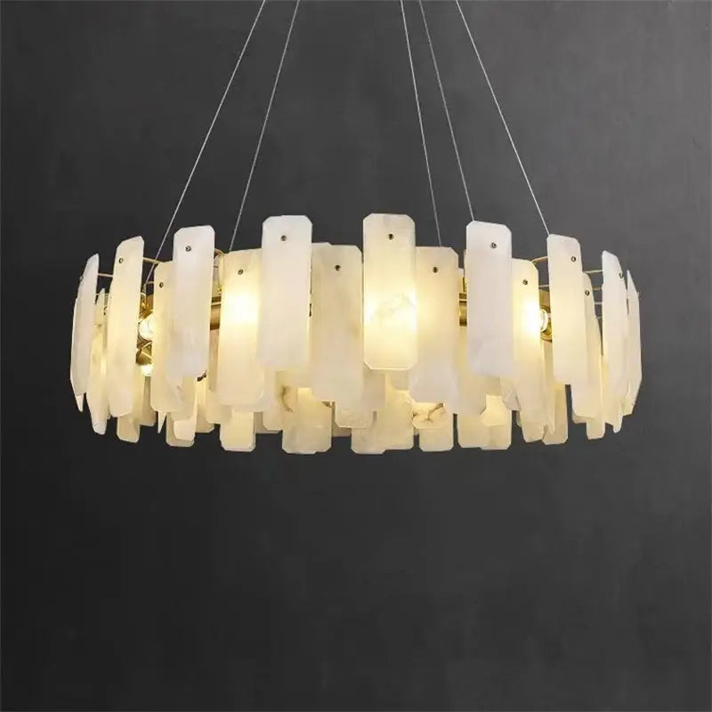 Alabaster Round Pendant Chandelier ChandeliersLife®