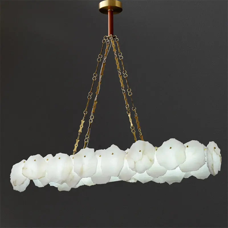 Marble Modern Snowflake Linear Chandelier ChandeliersLife®