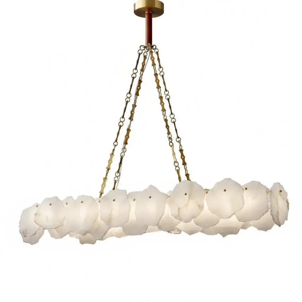 Marble Modern Snowflake Linear Chandelier ChandeliersLife®