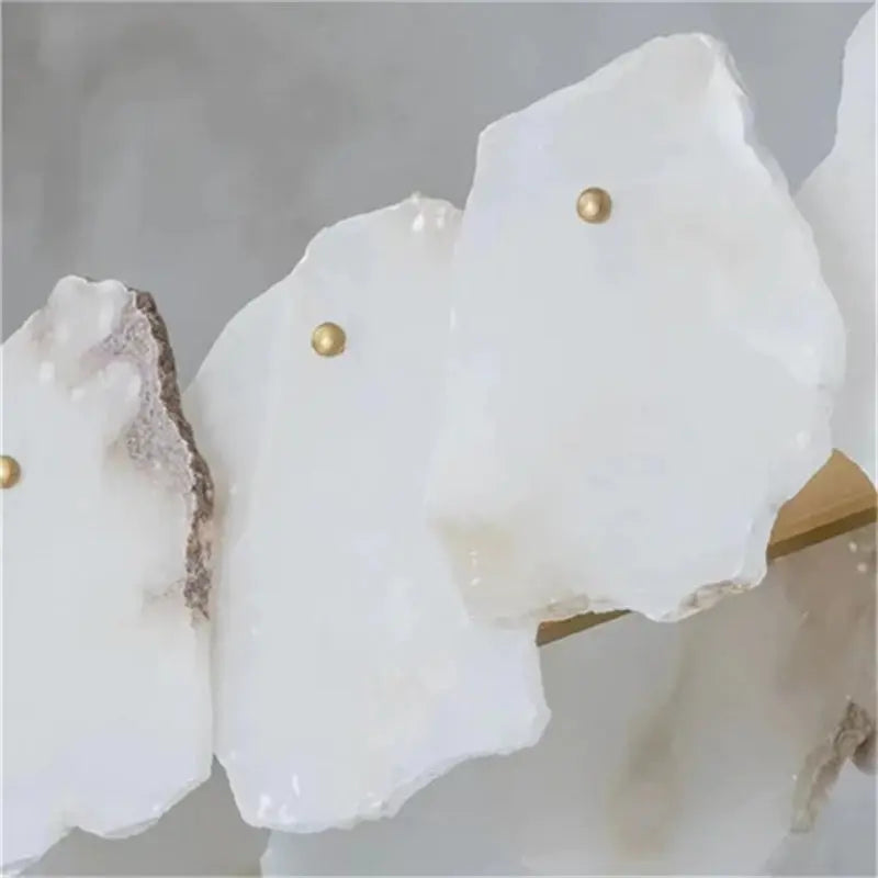 Alabaster Modern Snowflake Linear Chandelier ChandeliersLife®