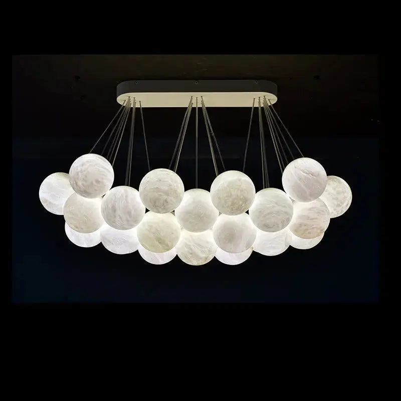Rectangular Balls Alabaster Chandelier ChandeliersLife®