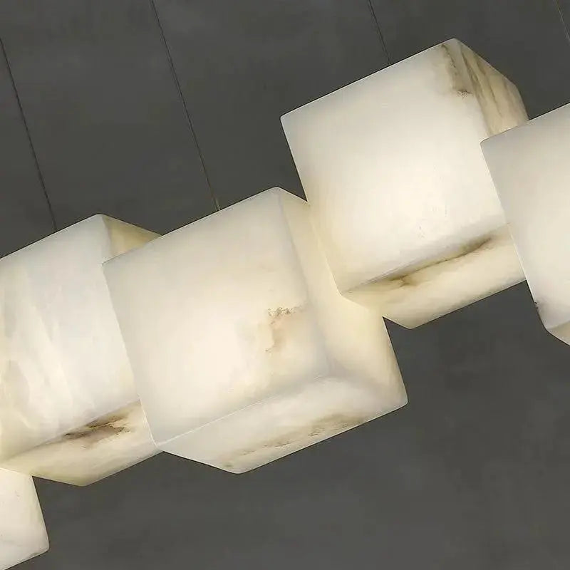 Cubic Handmade Alabaster Pendant Chandelier ChandeliersLife®