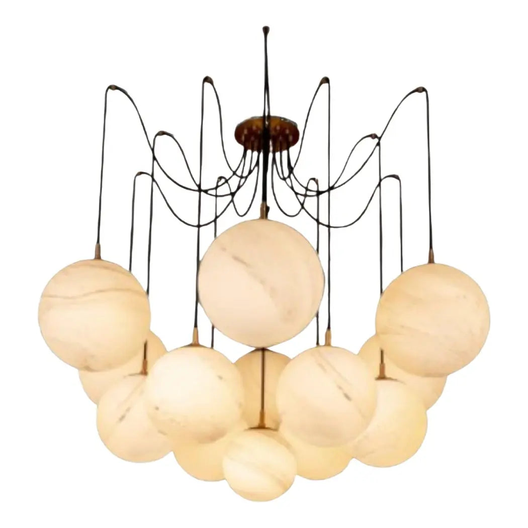 Modern Alabaster Ball Chandelier ChandeliersLife®