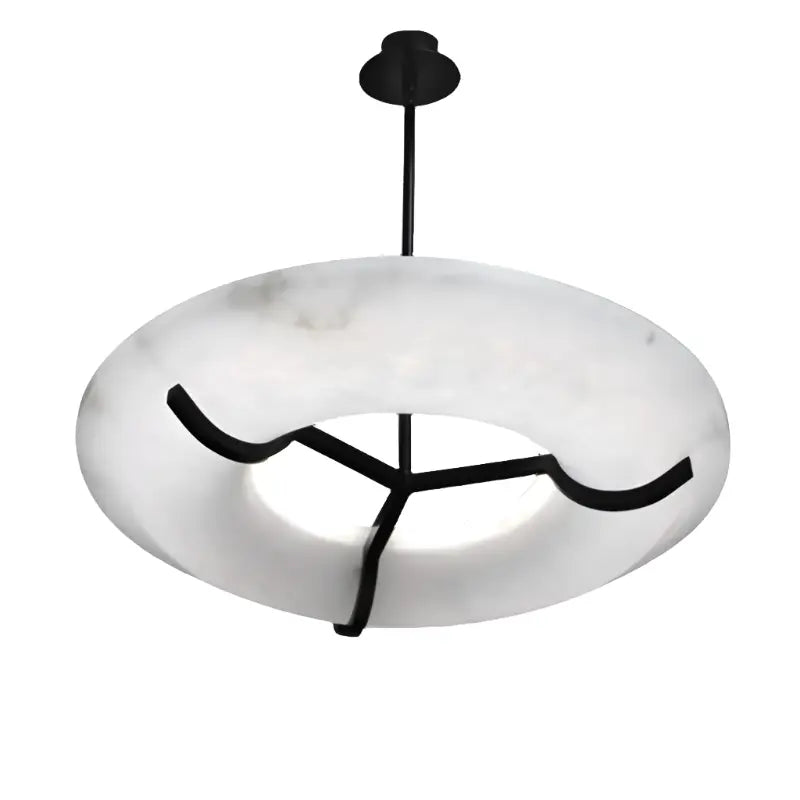 Modern Round Alabaster Dining Room Chandelier ChandeliersLife®
