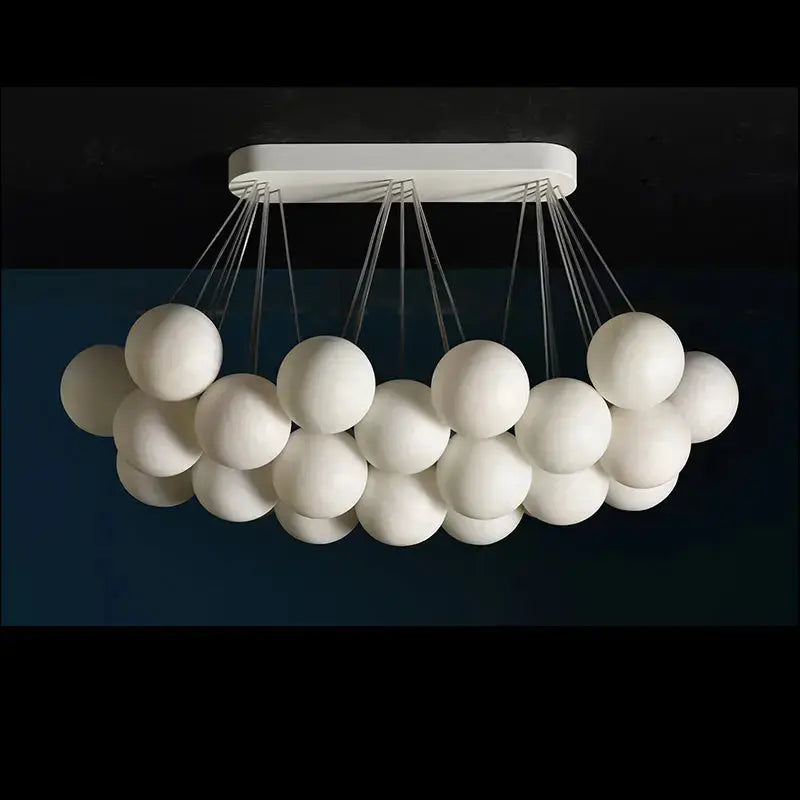 Rectangular Chandelier Alabaster Ball Chandelier ChandeliersLife®