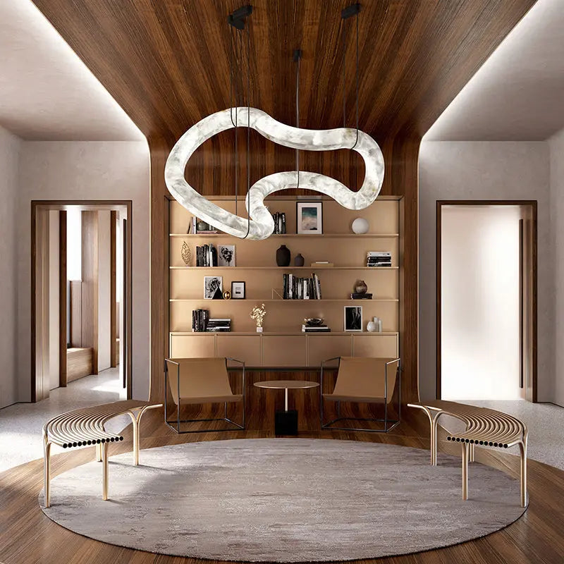 Infinity Chandelier Alabaster Designer Lighting — alternate product view 3