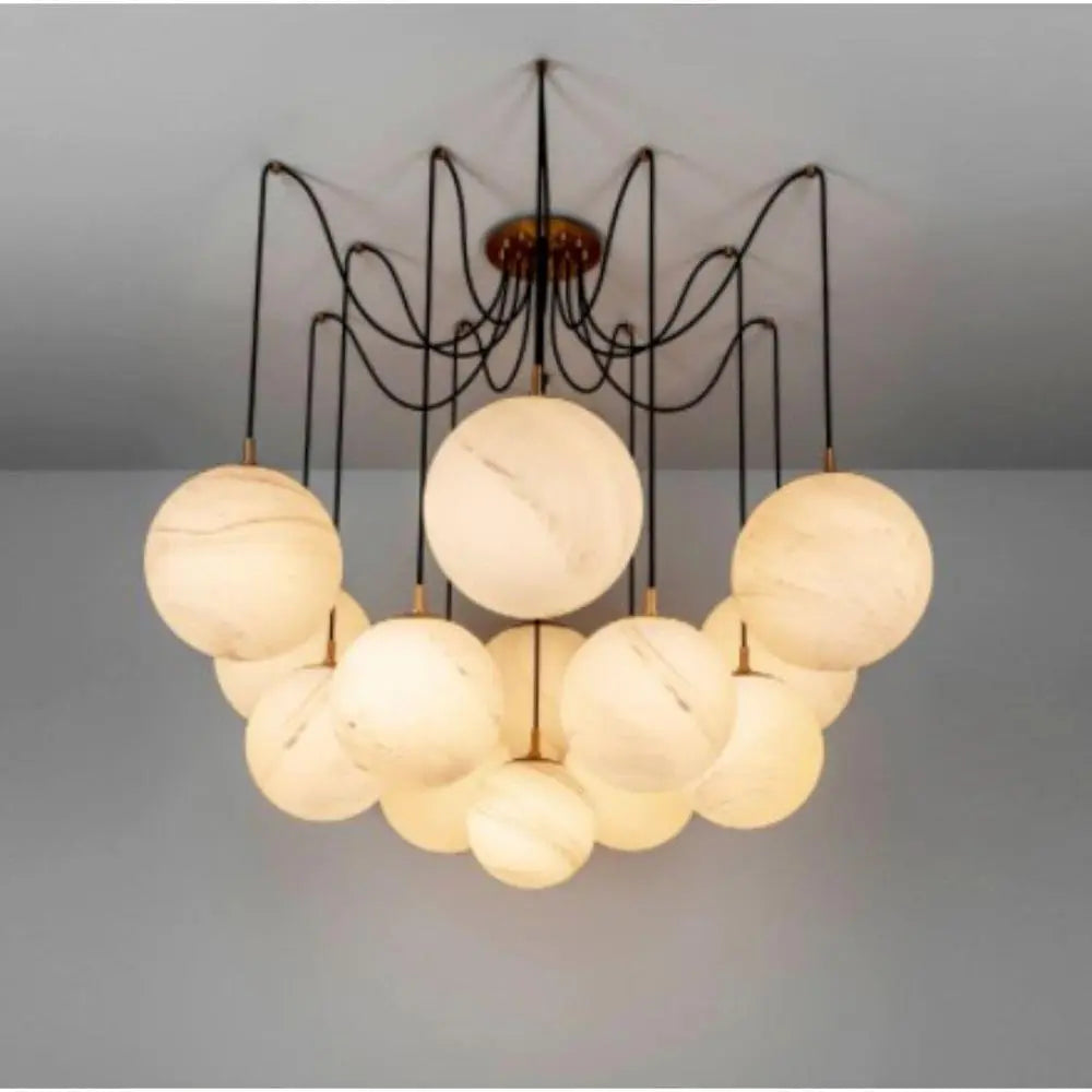 Modern Alabaster Ball Chandelier ChandeliersLife®