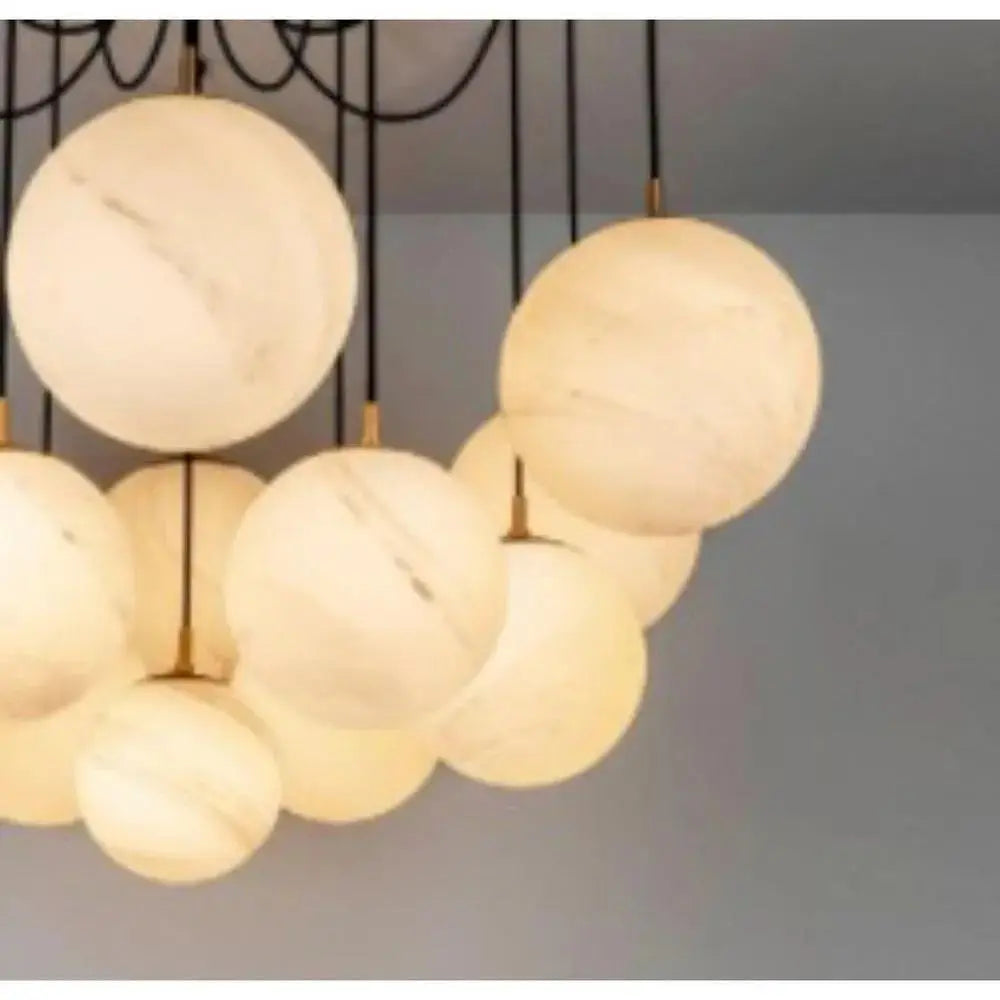 Modern Alabaster Ball Chandelier ChandeliersLife®