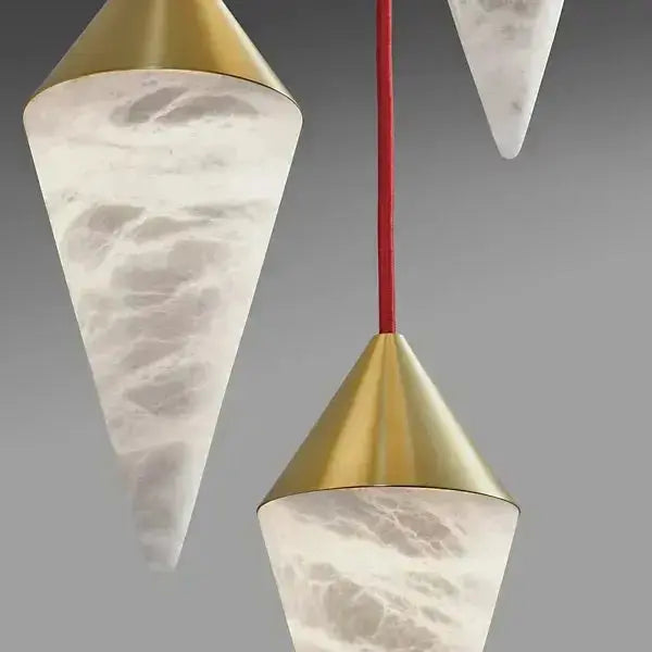 Modern Alabaster Cone Cluster Chandelier ChandeliersLife®