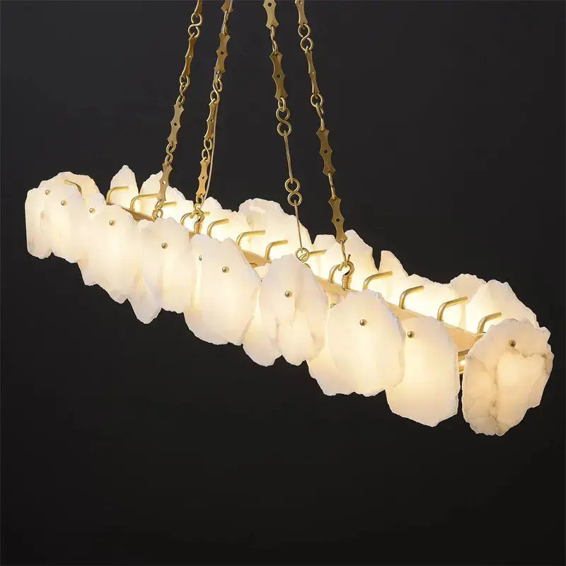 Bethan Modern Linear Marble Chandelier ChandeliersLife®