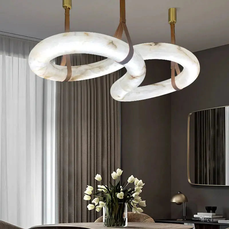 Contemporary Nordic Alabaster Designer Chandelier ChandeliersLife®