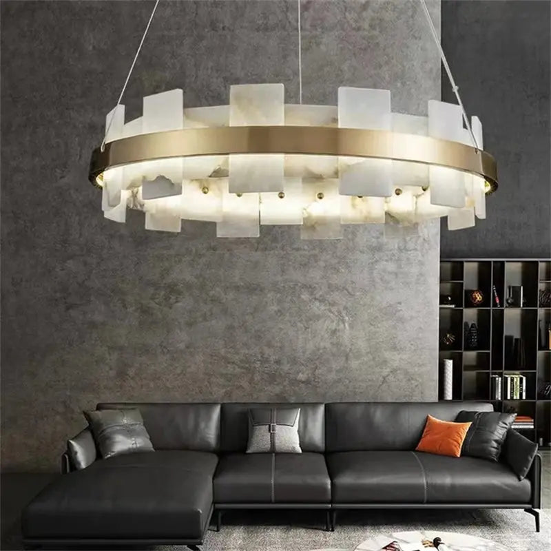 Modern Round Marble Chandelier ChandeliersLife®