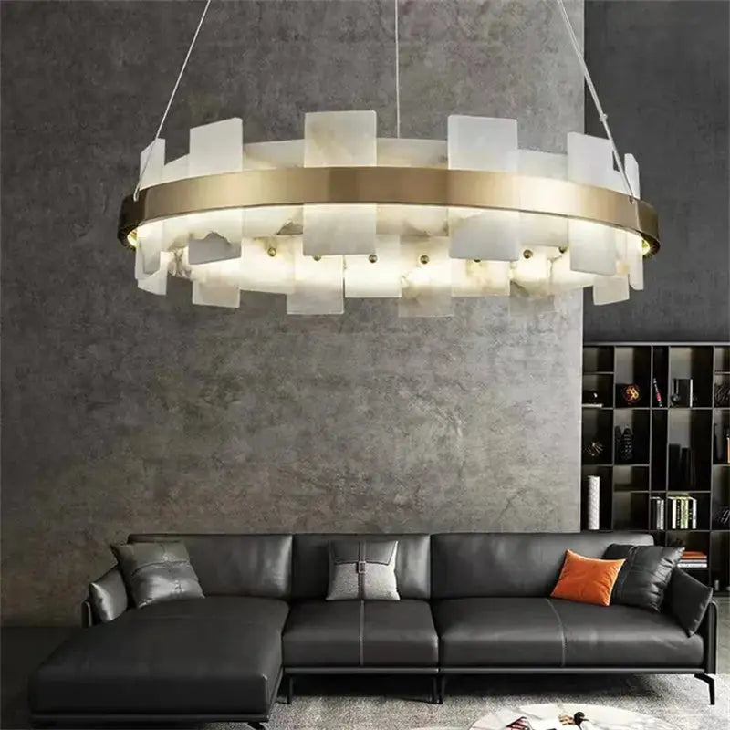 Modern Round Marble Chandelier ChandeliersLife®
