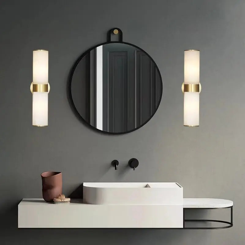 Modern Sutton Linear Alabaster Wall Sconce ChandeliersLife®