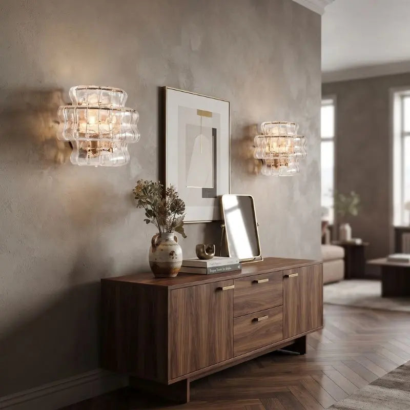 Luxury Glass Designer Wall Light