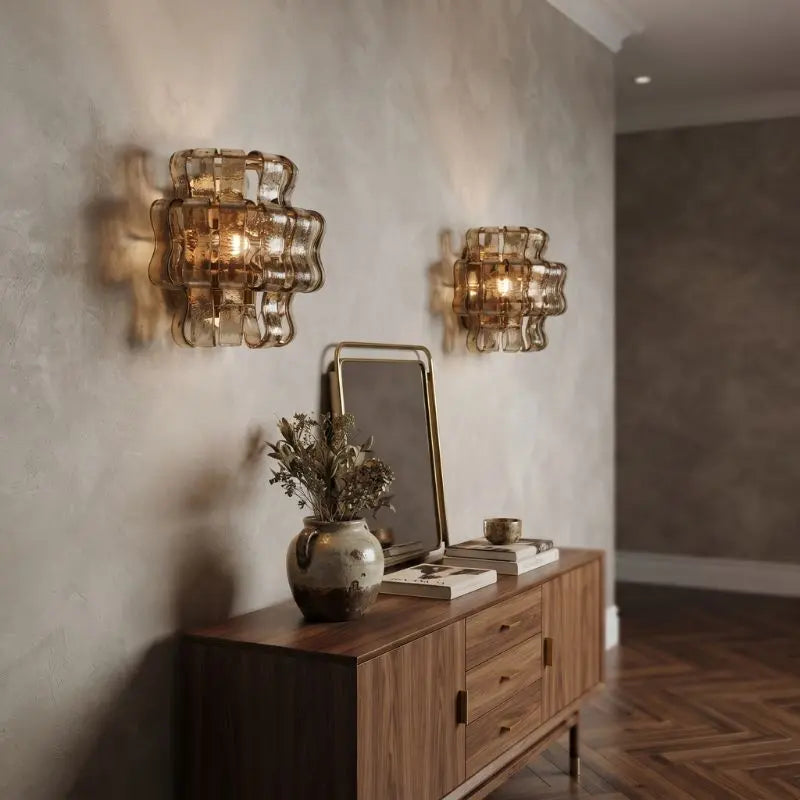 Luxury Glass Designer Wall Light