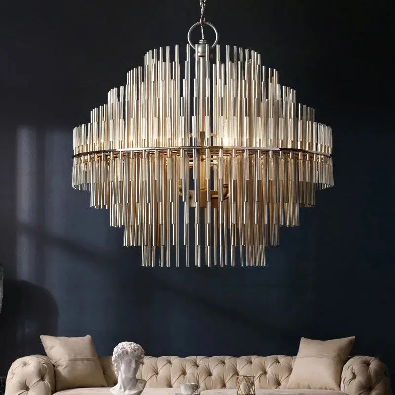 Modern Iron Chain Rectangle Chandelier ChandeliersLife®