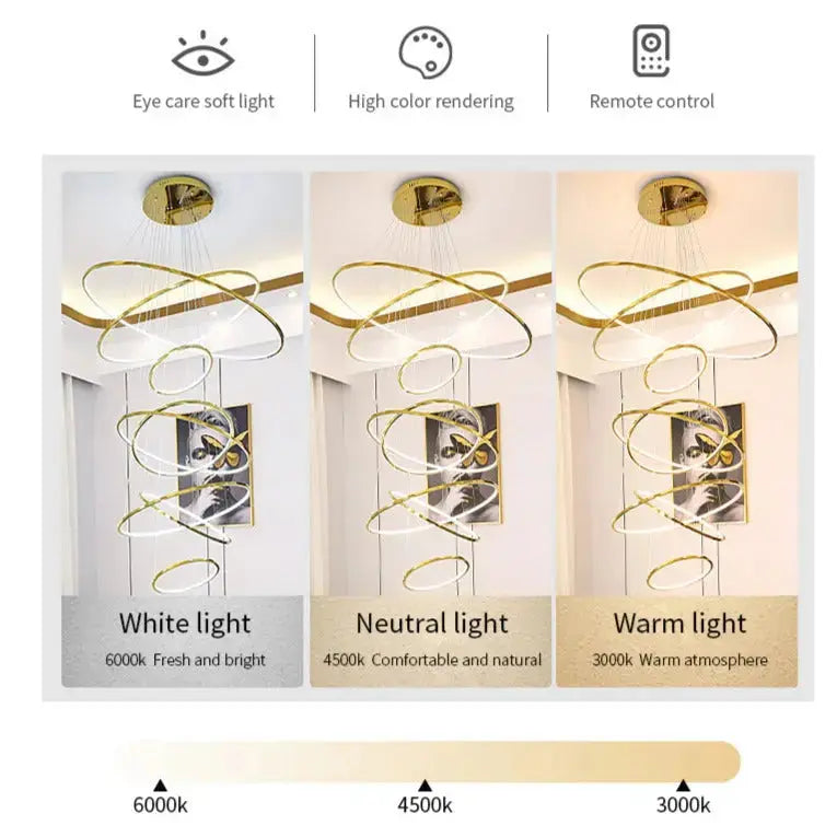 Elegant Modern Ring Chandelier ChandeliersLife®