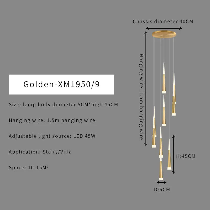 Duplex Stair Chandelier ChandeliersLife®