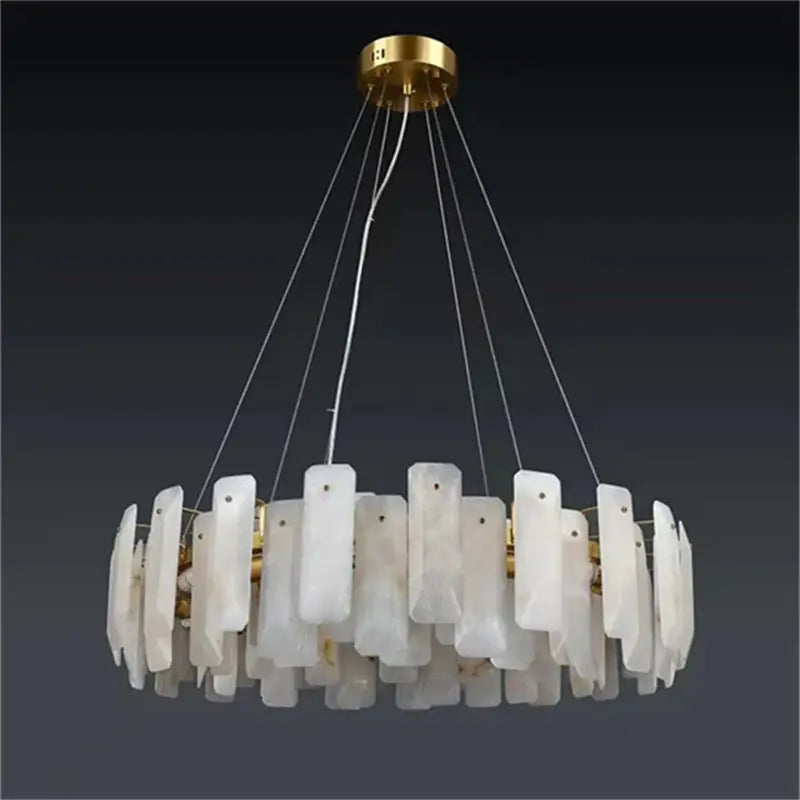 Alabaster Round Pendant Chandelier ChandeliersLife®