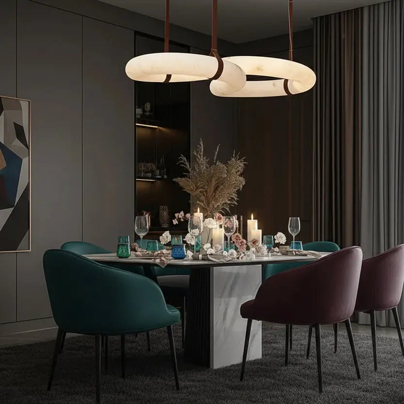 Contemporary Nordic Alabaster Designer Chandelier ChandeliersLife®