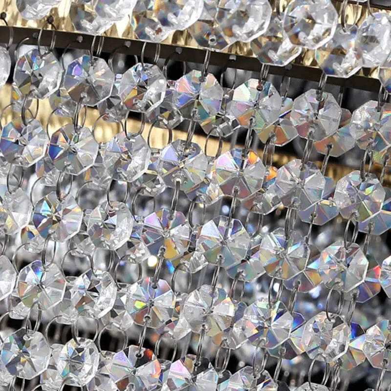 Modern Circle Ring Long Led Handing Crystal Chandelier ChandeliersLife®