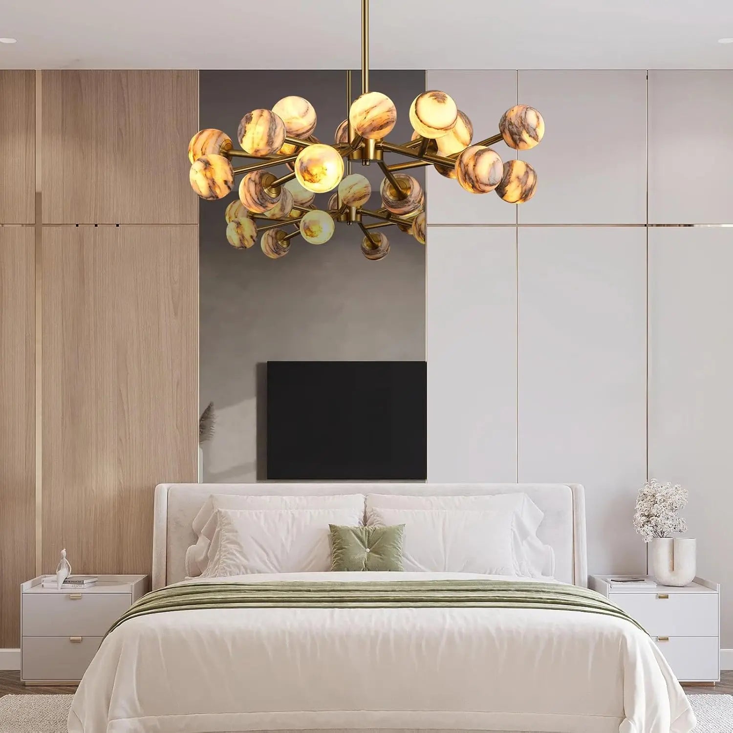 Modern Unique Alabaster Chandelier ChandeliersLife®