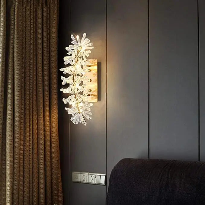 Modern Crystal Flower Wall Fixture ChandeliersLife®