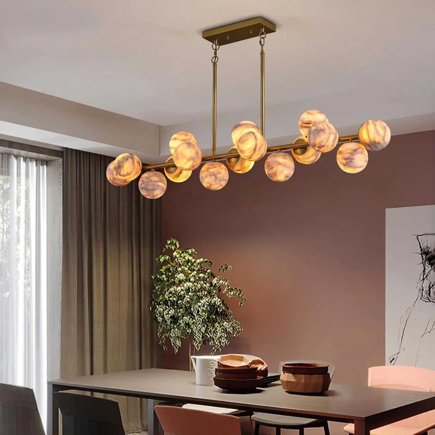Modern Unique Alabaster Chandelier ChandeliersLife®
