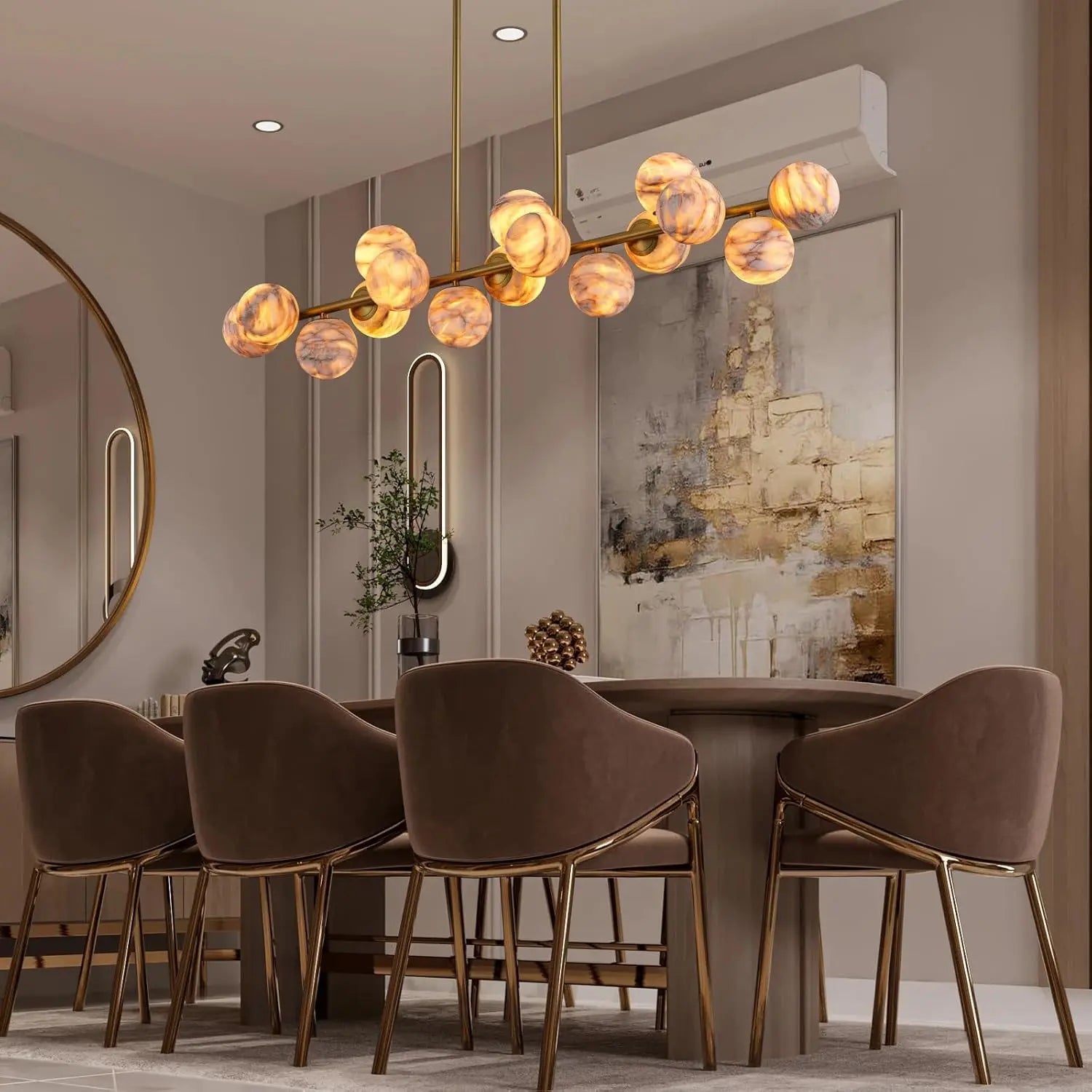 Modern Unique Alabaster Chandelier ChandeliersLife®