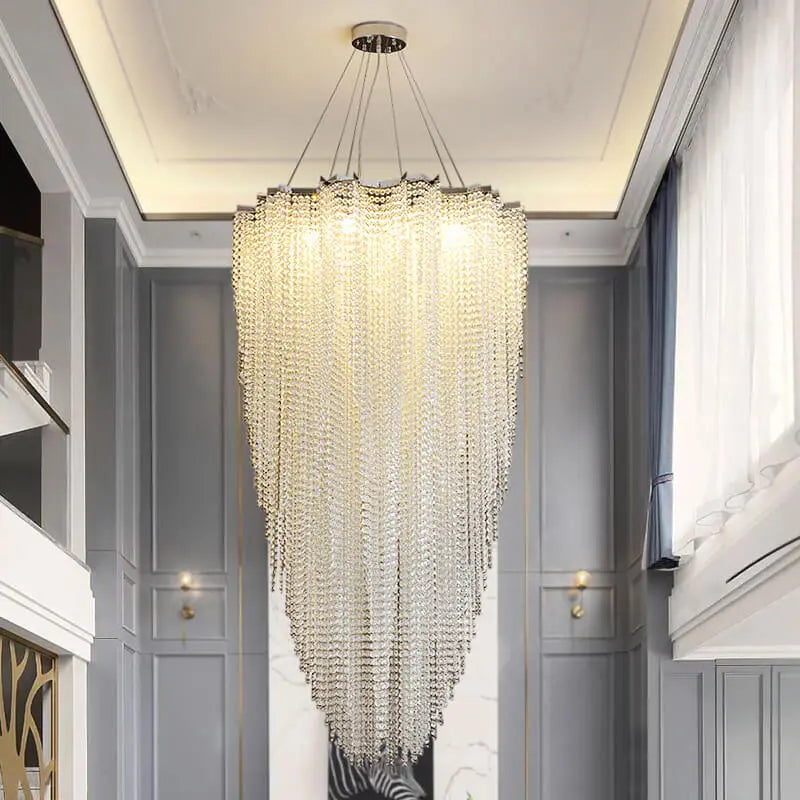 Luxury High Ceiling Modern Crystal Chandelier ChandeliersLife®