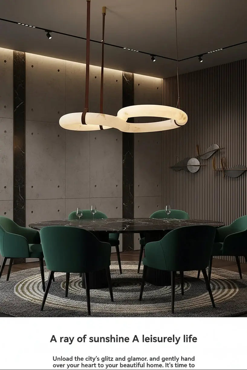 Contemporary Nordic Alabaster Designer Chandelier ChandeliersLife®