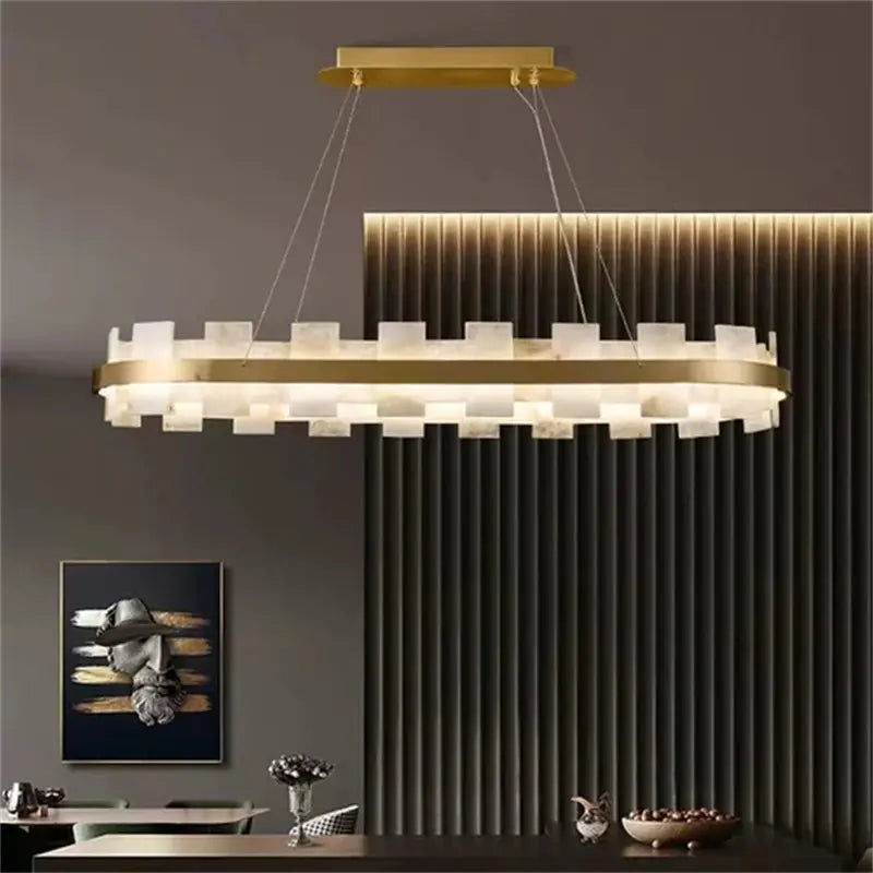 Modern Round Marble Chandelier ChandeliersLife®