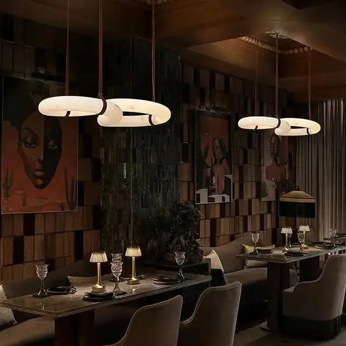 Contemporary Nordic Alabaster Designer Chandelier ChandeliersLife®