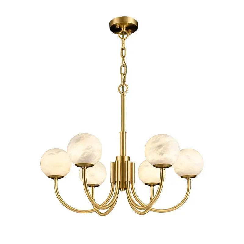 Marble Modern Brass Chandelie ChandeliersLife®
