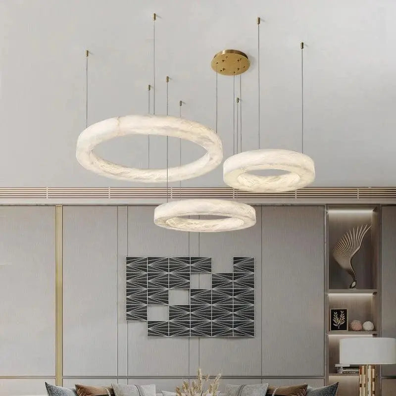 Marble Round Modern Pendant Light ChandeliersLife®