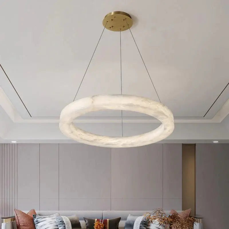 Marble Round Modern Pendant Light ChandeliersLife®