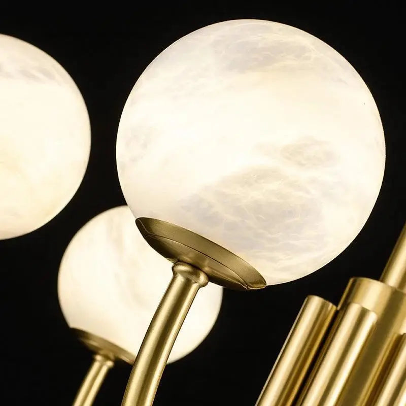 Marble Modern Brass Chandelie ChandeliersLife®