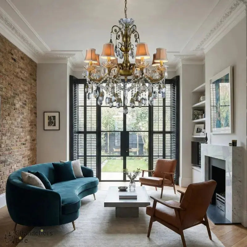 Bronze Finished Antique Crystal Chandelier ChandeliersLife®