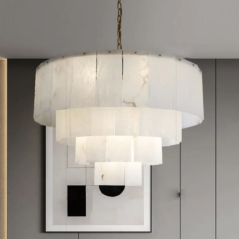 Marble Modern Multi-Layer Round Chandelier ChandeliersLife®