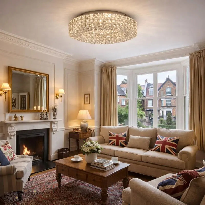 Round Crystal Chandelier Home Decoration