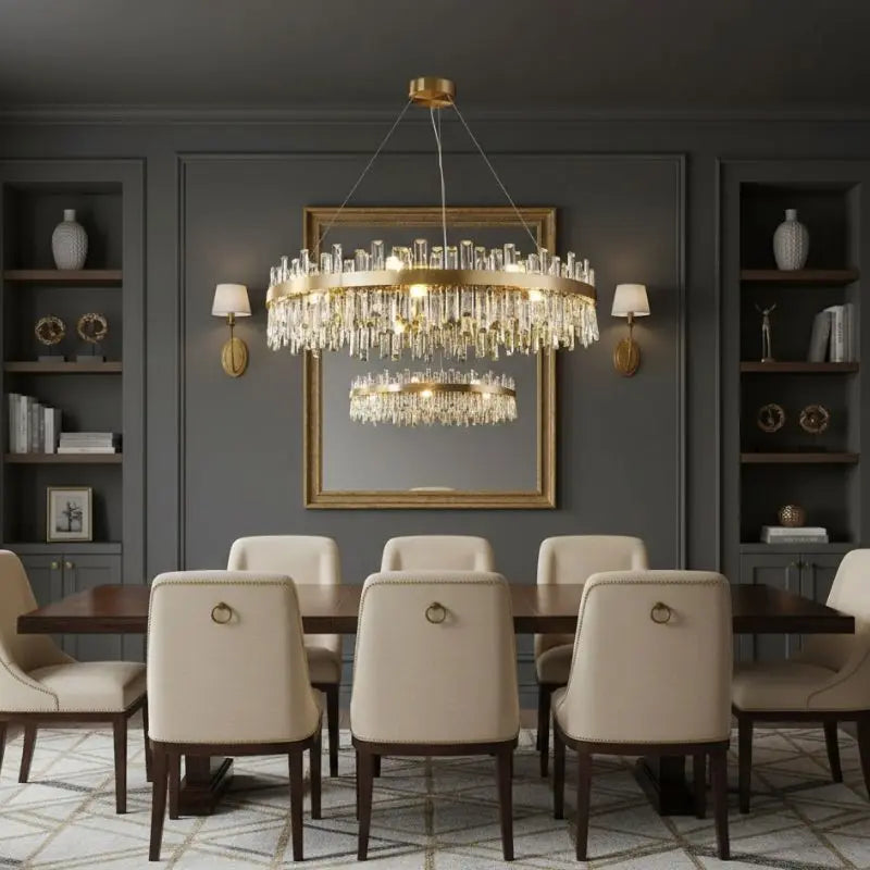 Crystal Round Designer Chandelier ChandeliersLife®