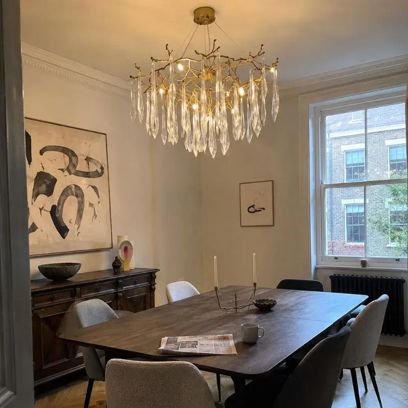 Lustre décoratif en forme de goutte de pluie