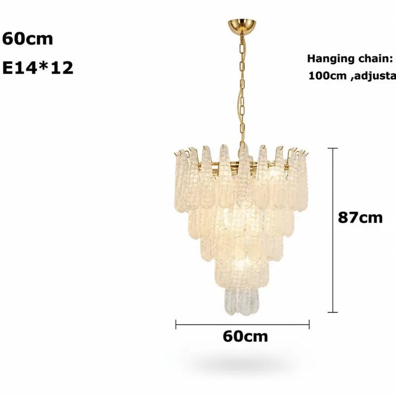 Glass Leaf Pendant Light