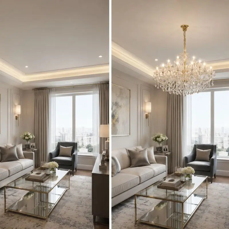 Gold Crystal Chandelier ChandeliersLife®