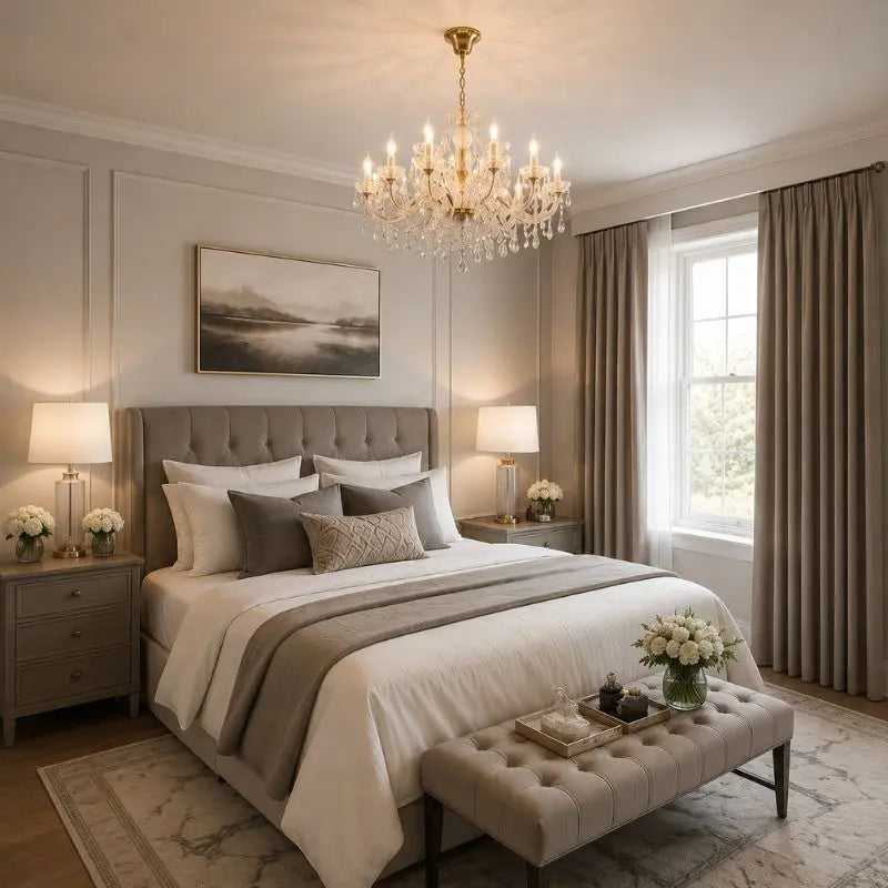 Gold Crystal Chandelier ChandeliersLife®